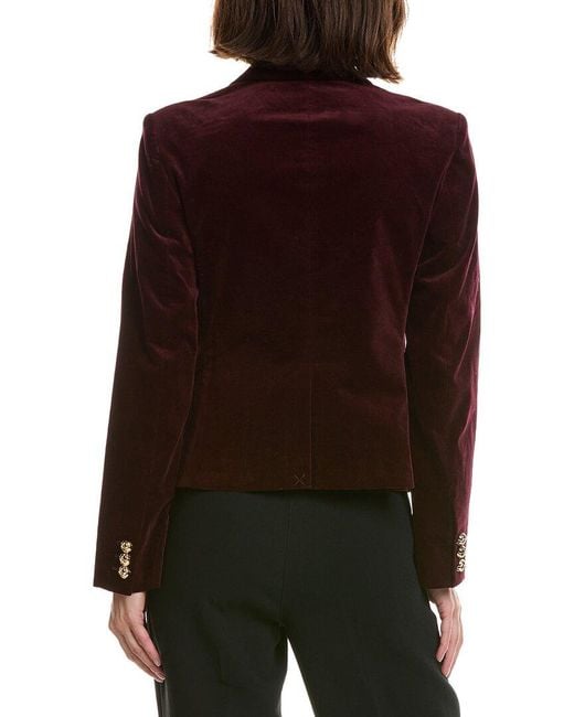 FRAME Red Frame The Velvet Smart Blazer