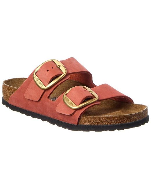 Birkenstock Pink Arizona Big Buckle Leather Sandal
