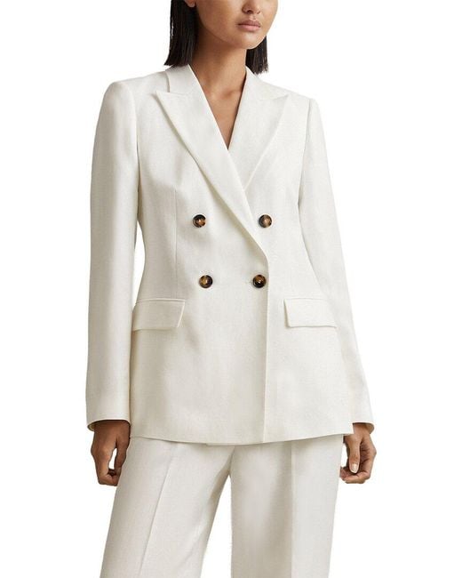 Reiss White Lori Formal Jacket