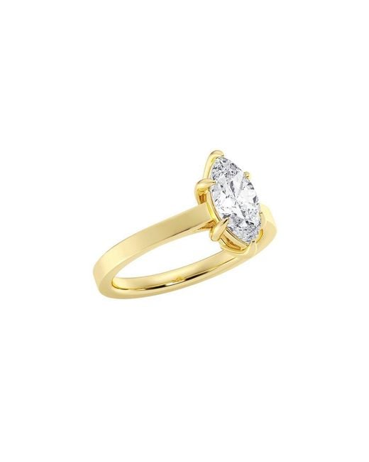 Lab Grown Diamonds Metallic 14K 1.00 Ct. Tw. Lab-Grown Diamond Solitaire Engagement Ring