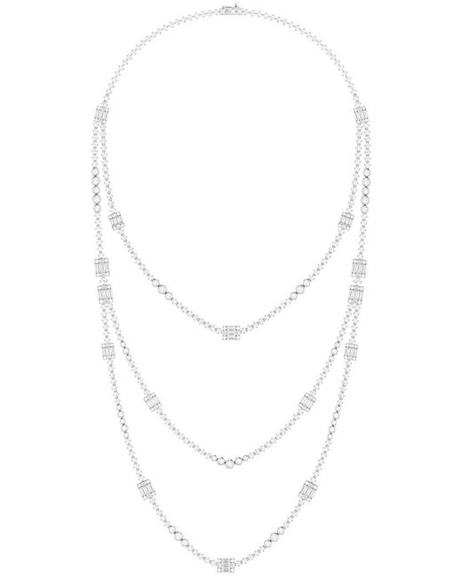Lab Grown Diamonds White 14K 21.50 Ct. Tw. Lab-Grown Diamond Fashion Necklace