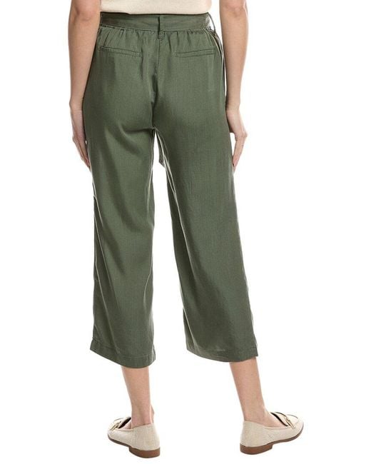 Nanette Lepore Green Tie Waist Paperbag Pant