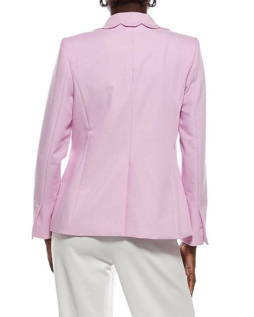 Marc Cain Pink Solid Blazer