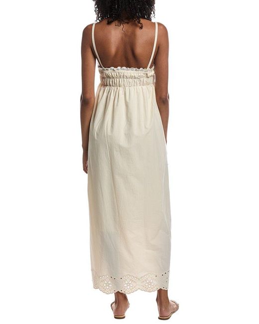 REMAIN STUDIO Natural Broderie Maxi Dress