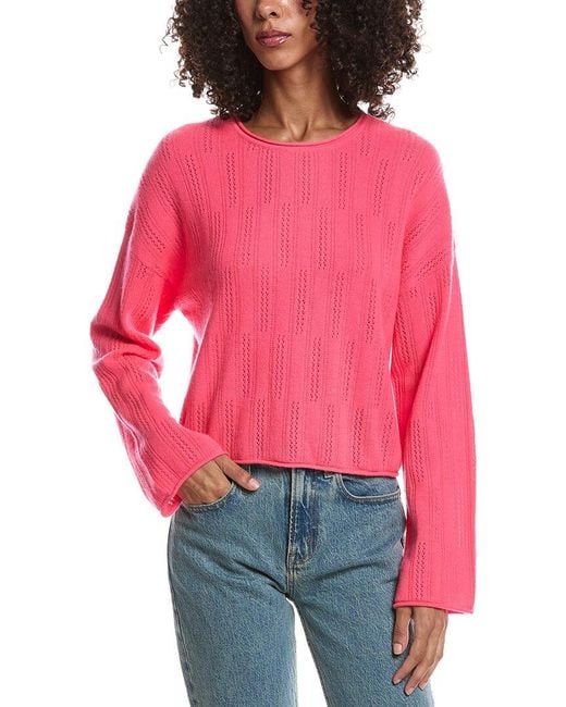 Brodie Cashmere Red Lanny Ladder Top