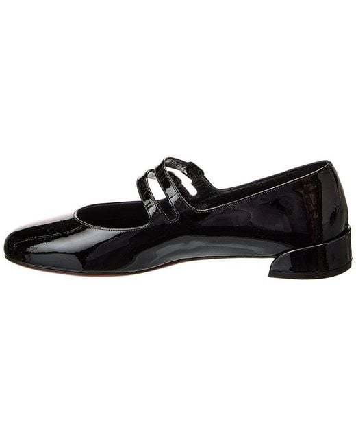 Christian Louboutin Black Sweet Jane Patent Mary Jane Flat