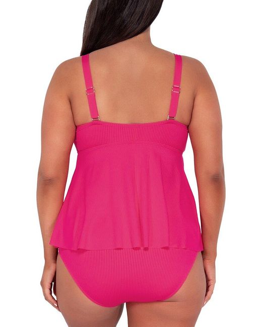 Sunsets Pink Marin Tankini