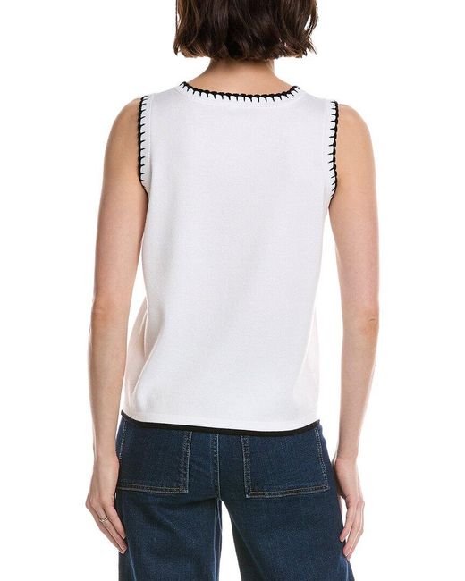 Metric Knits White Sweater