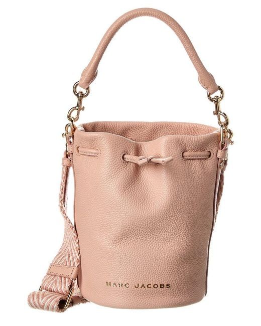 Marc Jacobs Pink Leather Bucket Bag