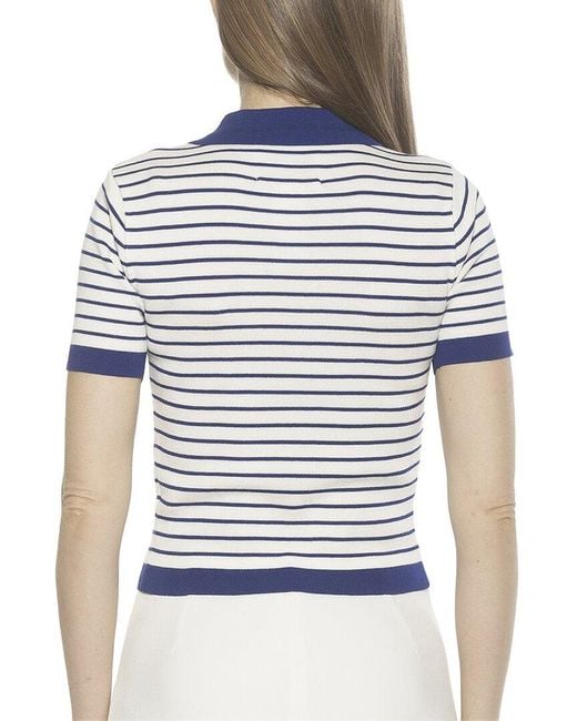 Alexia Admor Blue Elani Polo Shirt