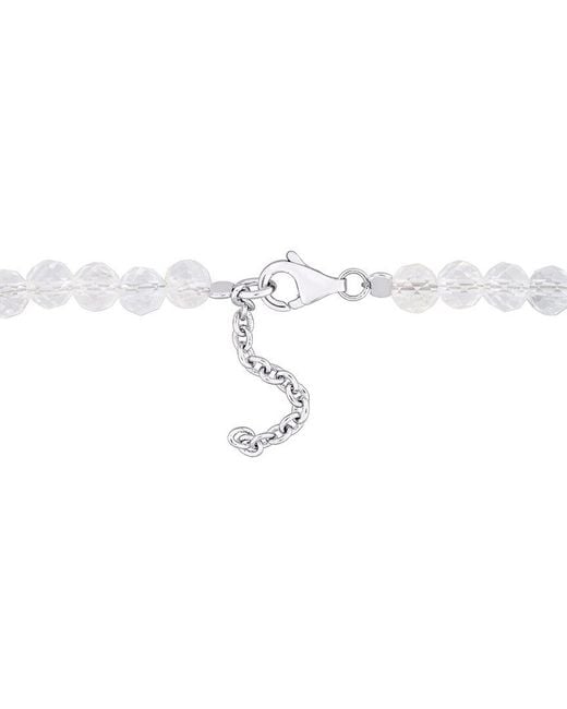 Rina Limor White 6.82 Ct. Tw. Topaz Bead Bracelet