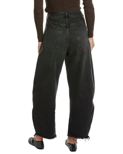 FRAME Black The Bubble Limitless Crop Jean