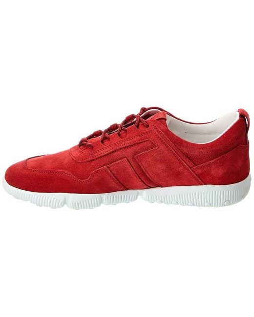 Tod's Red Suede Sneaker for men