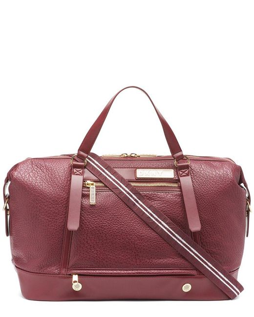 DKNY Purple Weekender Duffel Bag