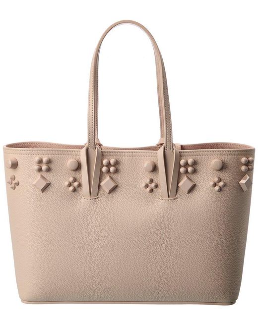 Christian Louboutin Natural Cabata Small Leather Tote