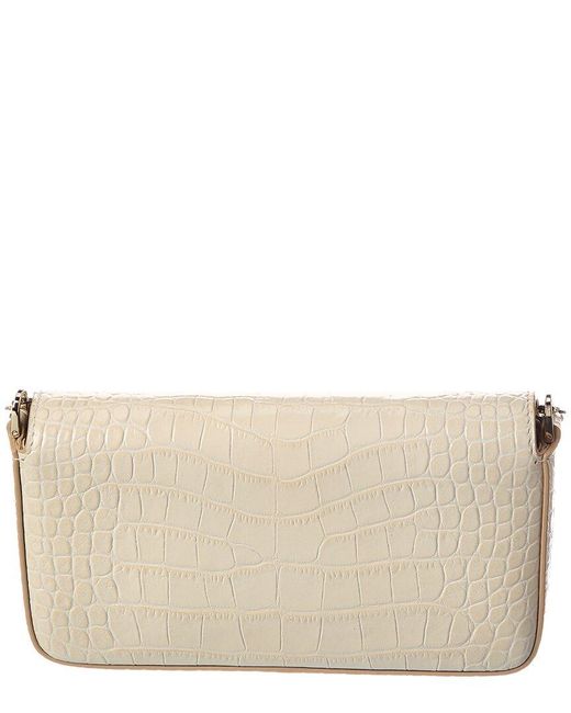 Tom Ford Natural Mini Croc-Embossed Leather Shoulder Bag
