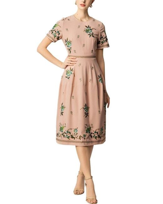Amanda Royal Natural Midi Dress