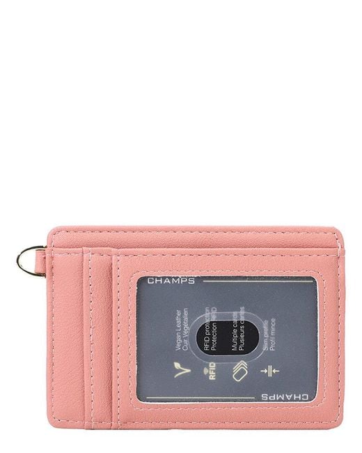CHAMPS Pink Iconic Card Holder