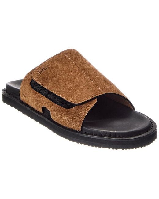 Harry's Of London Brown Promenade Suede Slide for men