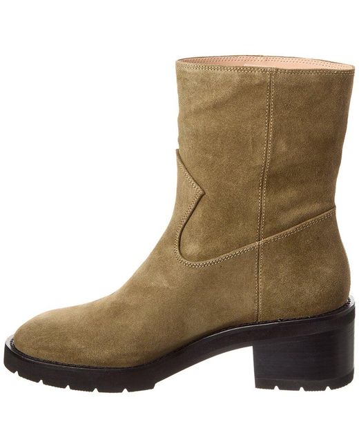 Stuart Weitzman Brown Boulevard Suede Bootie