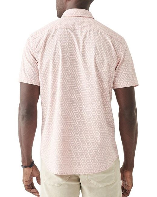 Faherty Brand Pink Stretch Playa Shirt for men