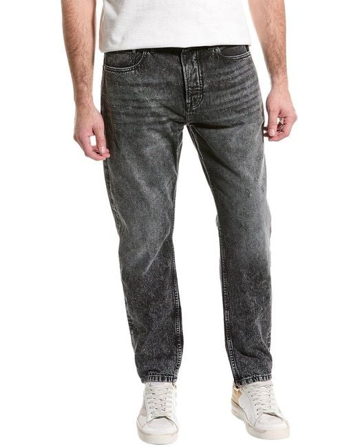Scotch & Soda Gray Dean Loose Tapered Jean for men