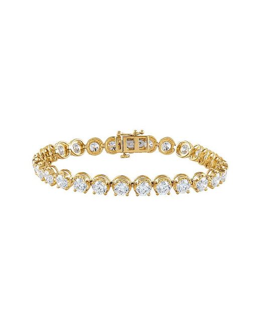 Lab Grown Diamonds Metallic 14K 11.50 Ct. Tw. Lab-Grown Diamond Tennis Bracelet