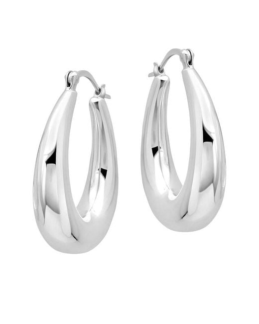MaxColor White Dangle Earrings