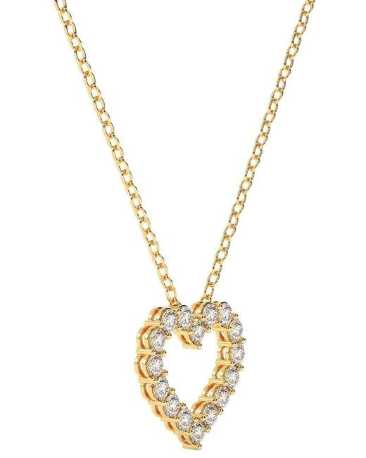 Diamond Select Cuts Metallic 14K 1.00 Ct. Tw. Diamond Pendant Necklace