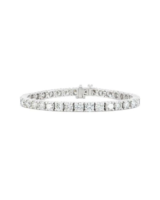 Lab Grown Diamonds White 14K 10.00 Ct. Tw. Lab-Grown Diamond Tennis Bracelet