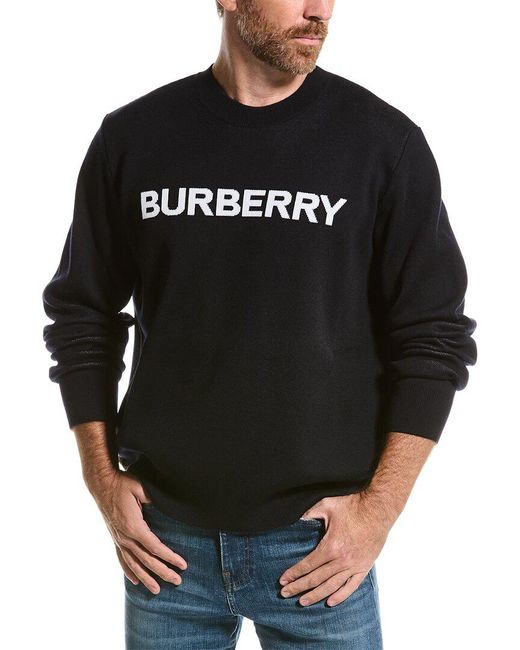 Burberry Black Wool-blend Sweater for men