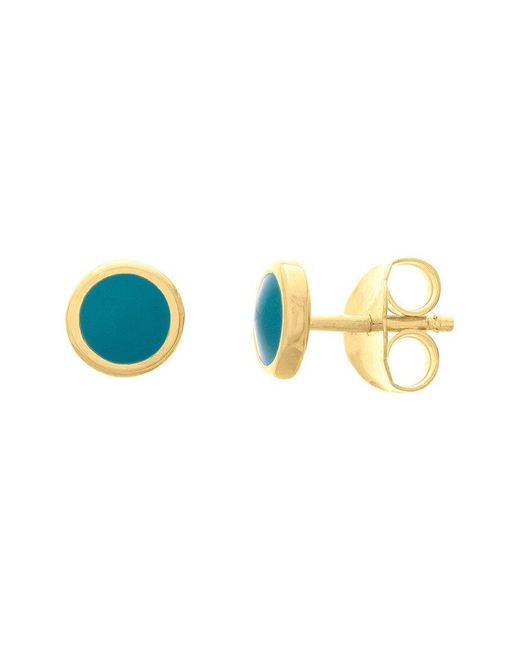 HAWLEY ST Blue 14K Geometric Earrings