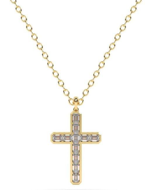 Lab Grown Diamonds Metallic 14K 1.00 Ct. Tw. Lab-Grown Diamond Necklace