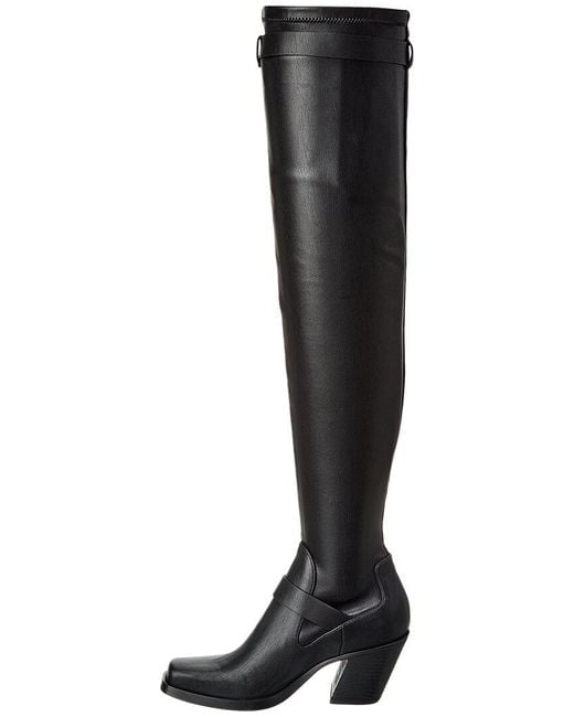 Rag & Bone Black Axis Leather Thigh-High Boot