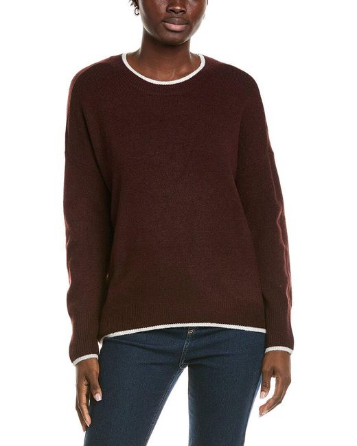 Vince Camuto Brown Crewneck Sweater