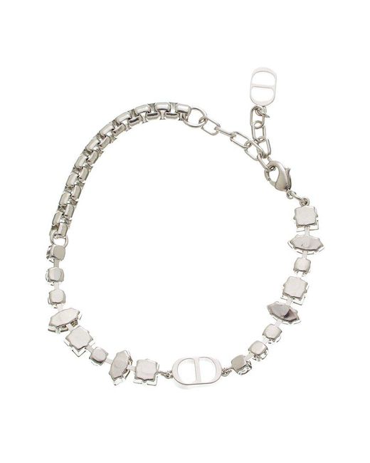 Dior White Cd Signature Bracelet