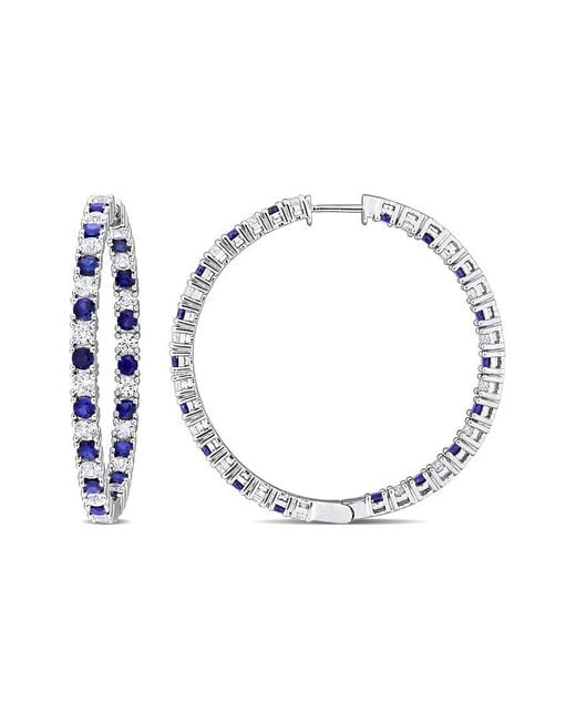Rina Limor Metallic 10.44 Ct. Tw. Lab-Grown Sapphire Earrings