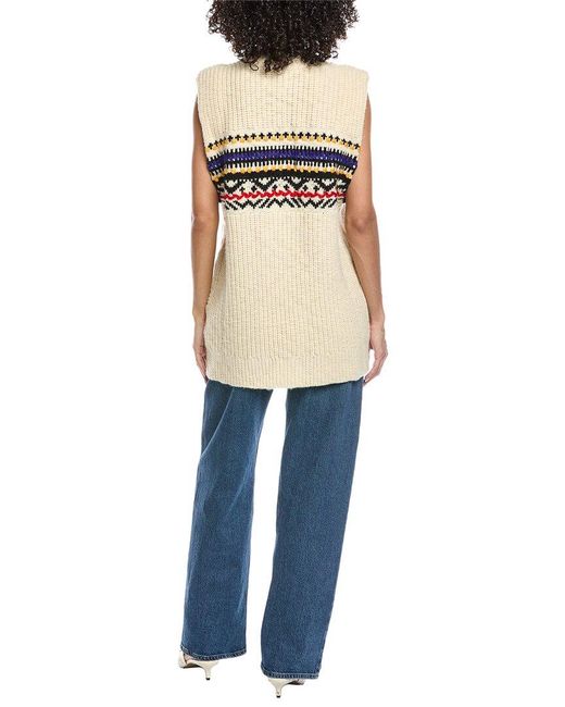 Isabel Marant Blue Isabel Marant Etoile Crafty Winter Sweater Vest