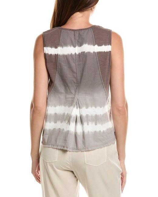 XCVI Gray Mazie Linen-Blend Tank