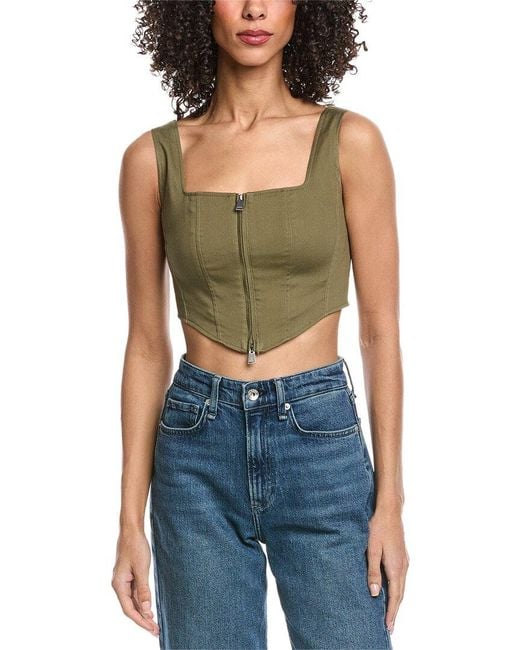 Jonathan Simkhai Blue Teri Bustier Top