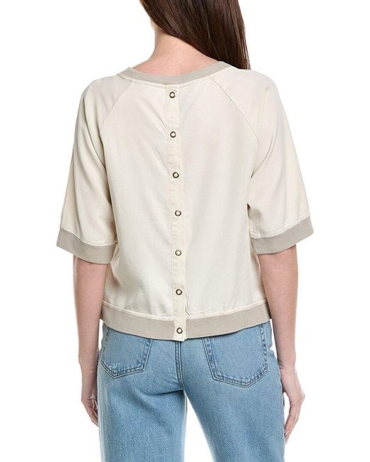 XCVI Gray Linton Top