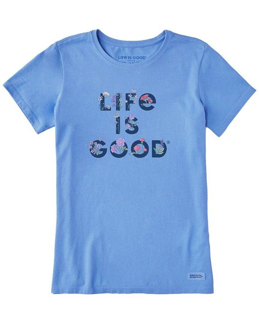 Life Is Good. Blue Crusher-lite T-shirt
