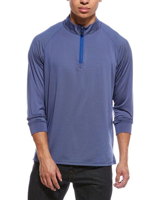 J.McLaughlin Blue J. Mclaughlin Featherweight Knit Shirt for men