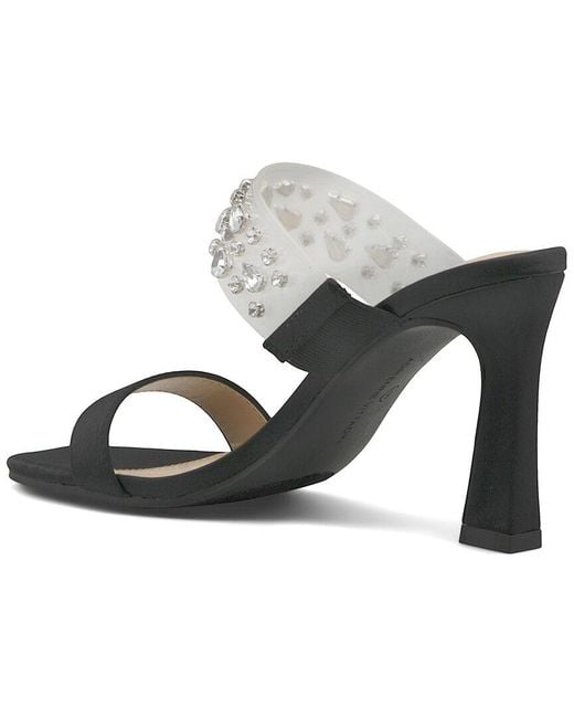 Adrienne Vittadini Metallic Gothic Satin Sandal