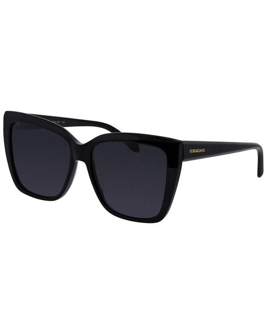 Ferragamo Black Sf 1102S 58Mm Sunglasses