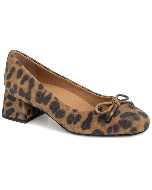 Gentle Souls Brown Lancine Suede Pump