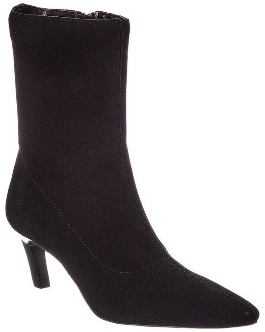 Dune Black Oliya Suede Boot