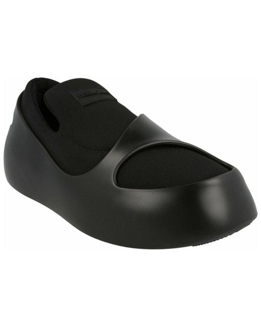 Ferragamo Black Lunar Rubber Sneaker for men