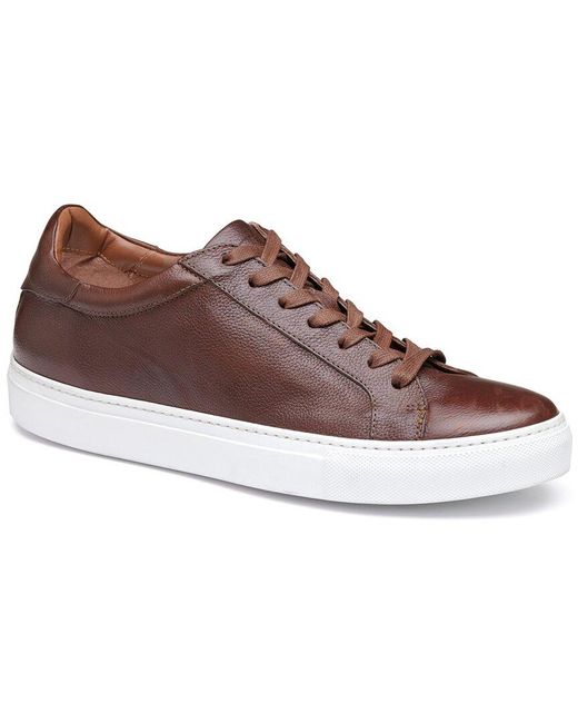 Johnston & Murphy Brown Jake Lace-To-Toe Leather Sneaker for men