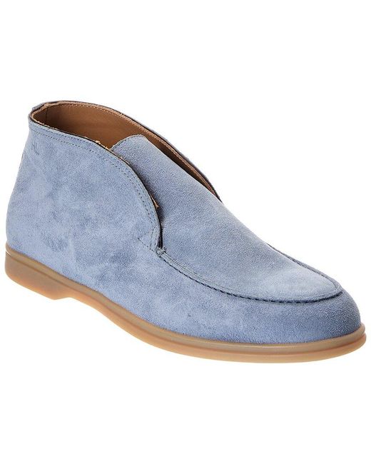 Harry's Of London Blue Tower Suede Loafer for men